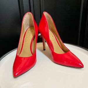 Jessica Simpson Red Patent Leather Heels